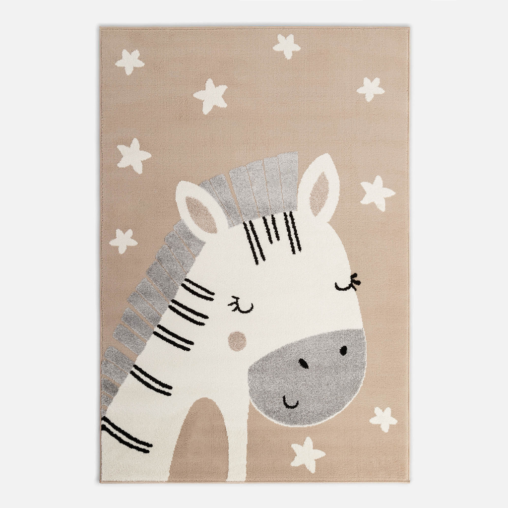 Krémový koberec so zebrou STEP 120x170 cm