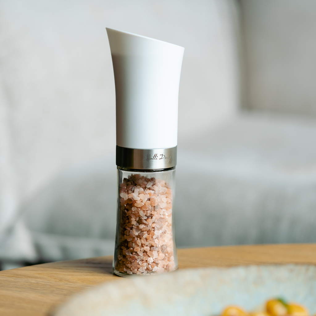 Elektrický mlynček na soľ a korenie biely LIVIO