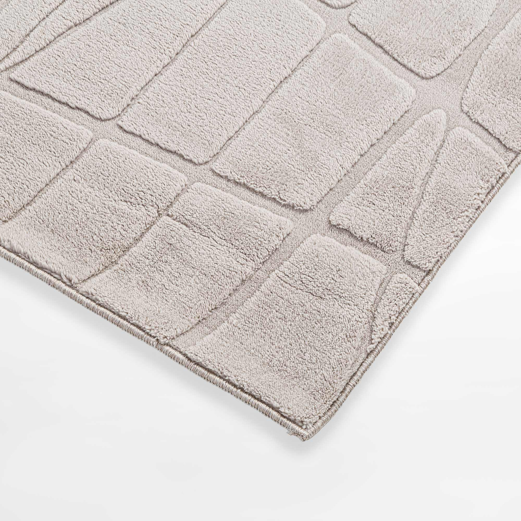 Geometrický koberec ACTION, béžový, 120x160 cm