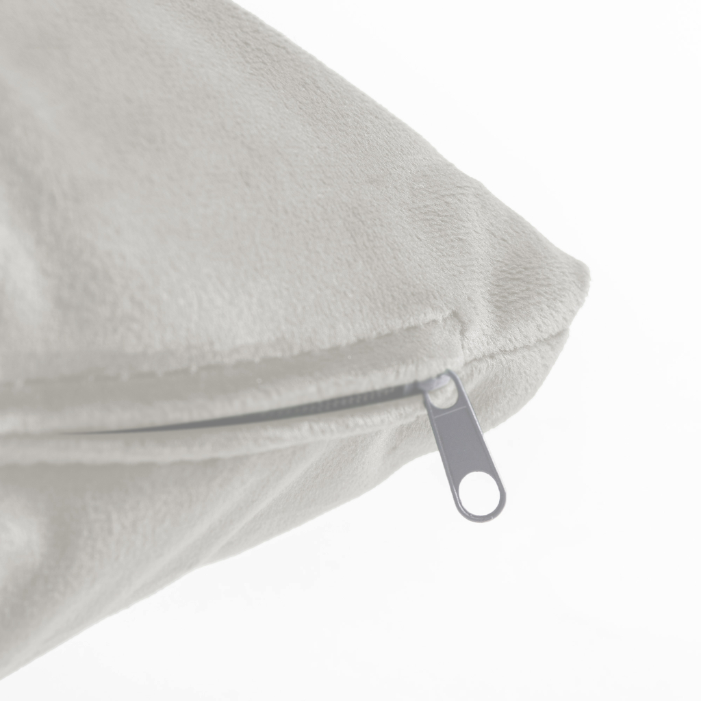 Krémový velúrový vankúš VELVIO 45x45 cm