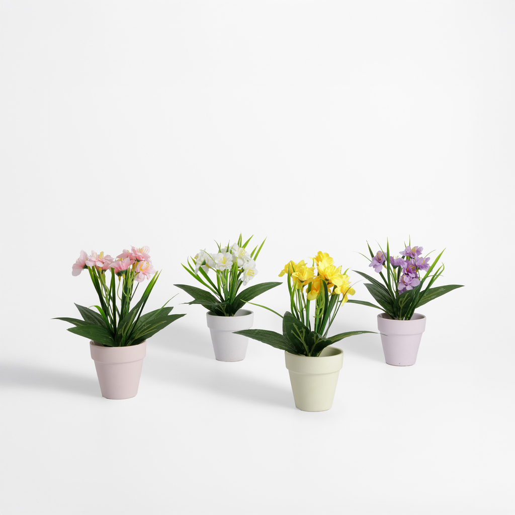 Umelý kvet v kvetináči MIX