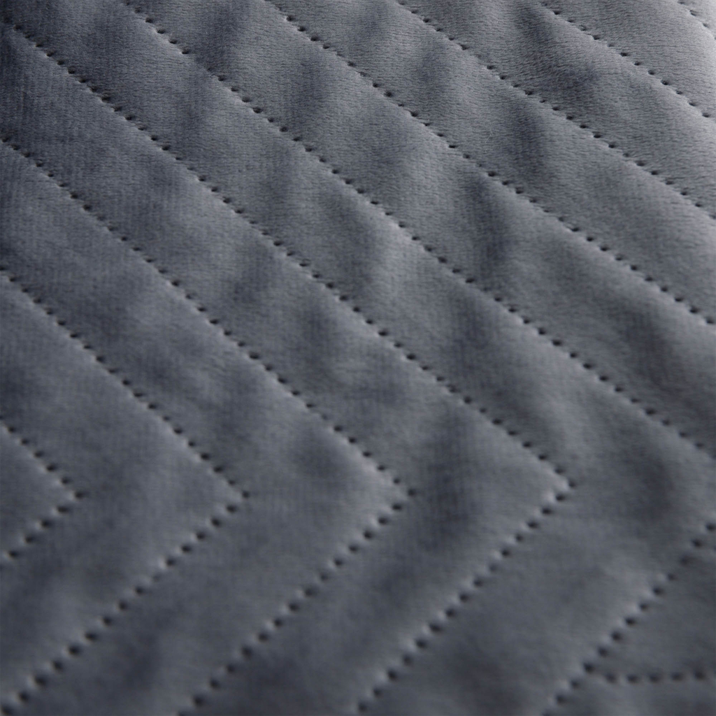 Prehoz na posteľ v tmavosivej farbe CALDO 180x200 cm