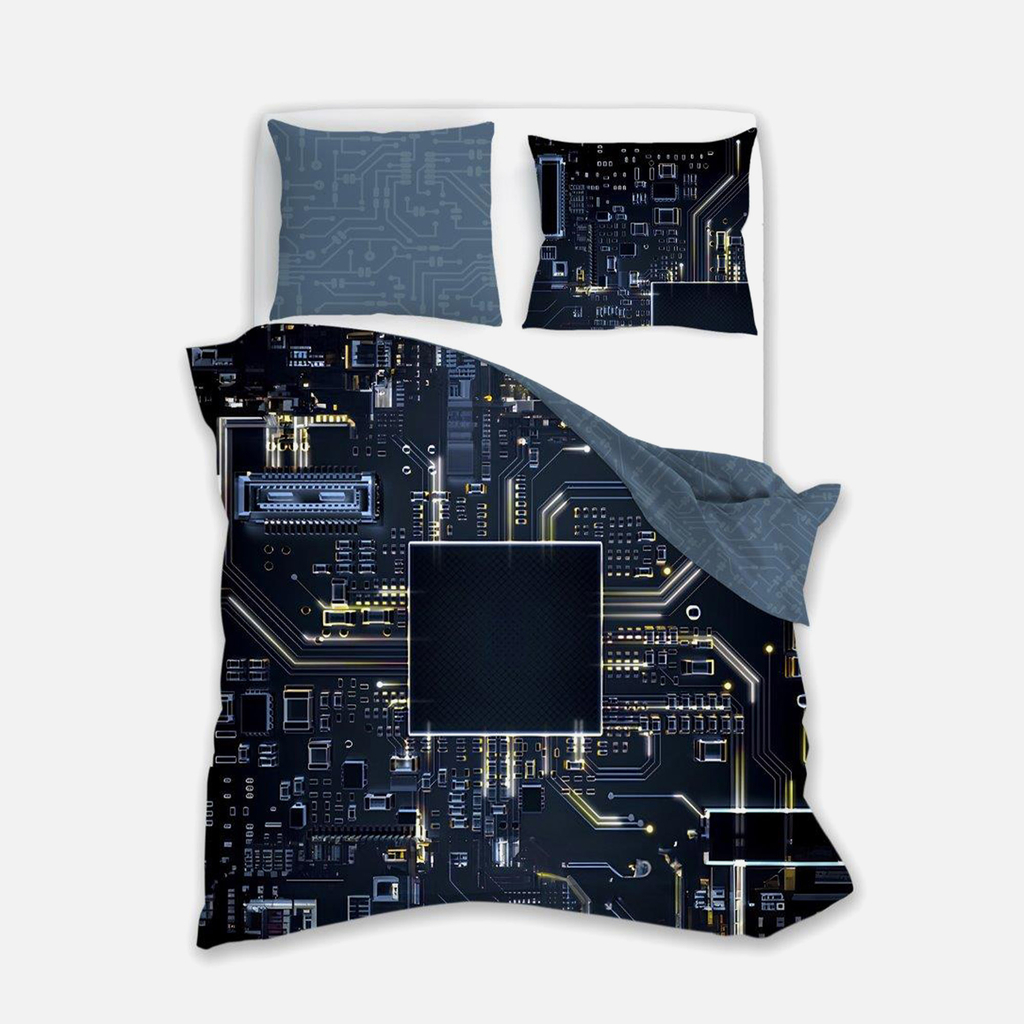 Obliečky svietiace v tme FLUO PROCESOR 140x200 cm