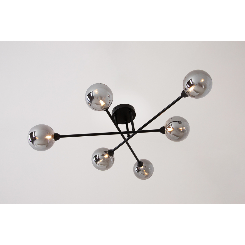 Stropné svietidlo BASIS gule čierne