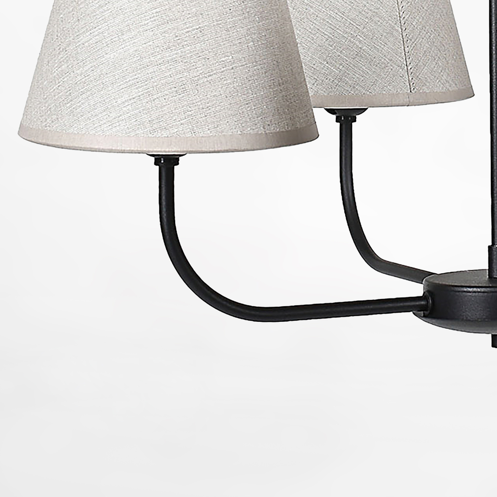 Závesné svietidlo 4 tienidlá CHICAGO LINEN