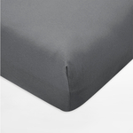 Prestieradlo z džerseja s gumičkou v tmavosivej farbe IVETTE 200x220 cm