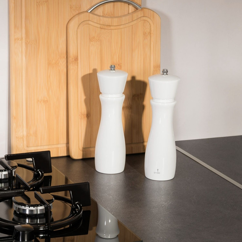 Ručný mlynček na korenie SMP-5/1 biely