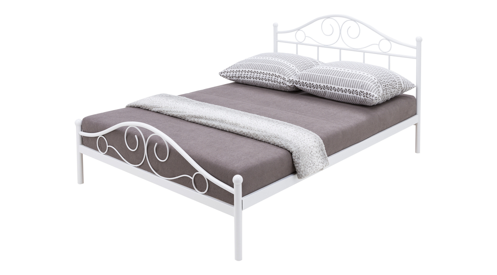 Biela posteľ - s roštom ANTIC 180x200 cm