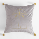 Dekoračná obliečka na vankúš v striebornej farbe DJERBA 45x45 cm