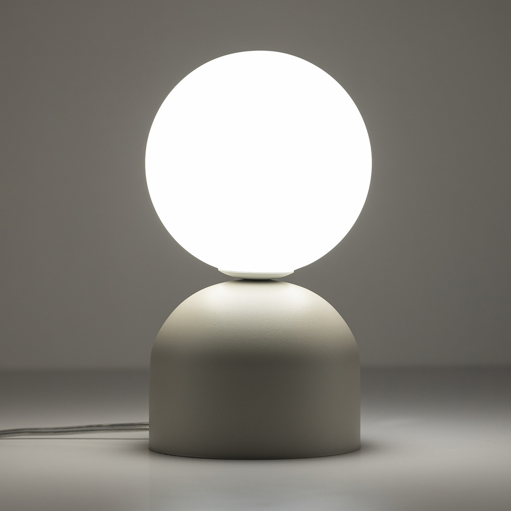 Stolná lampa s béžovým podstavcom MIKI