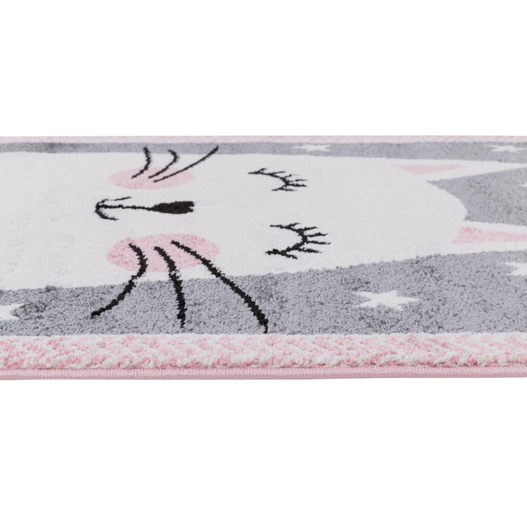 Sivý koberec, králik HAPPY 80x150 cm