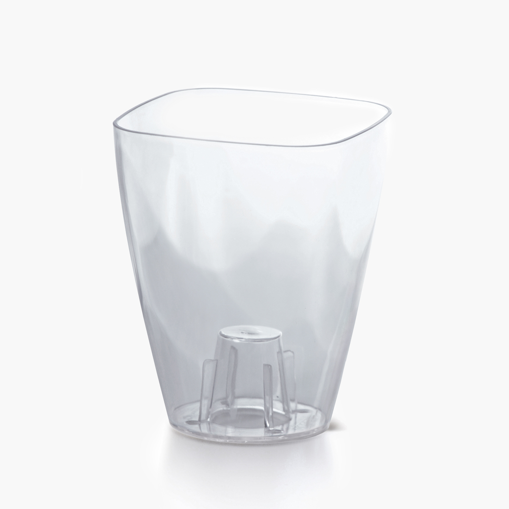 Priehľadný kvetináč COUBI na orchidey 13,2x16,5 cm