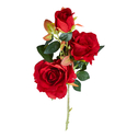Umelý kvet červená ruža 85 cm