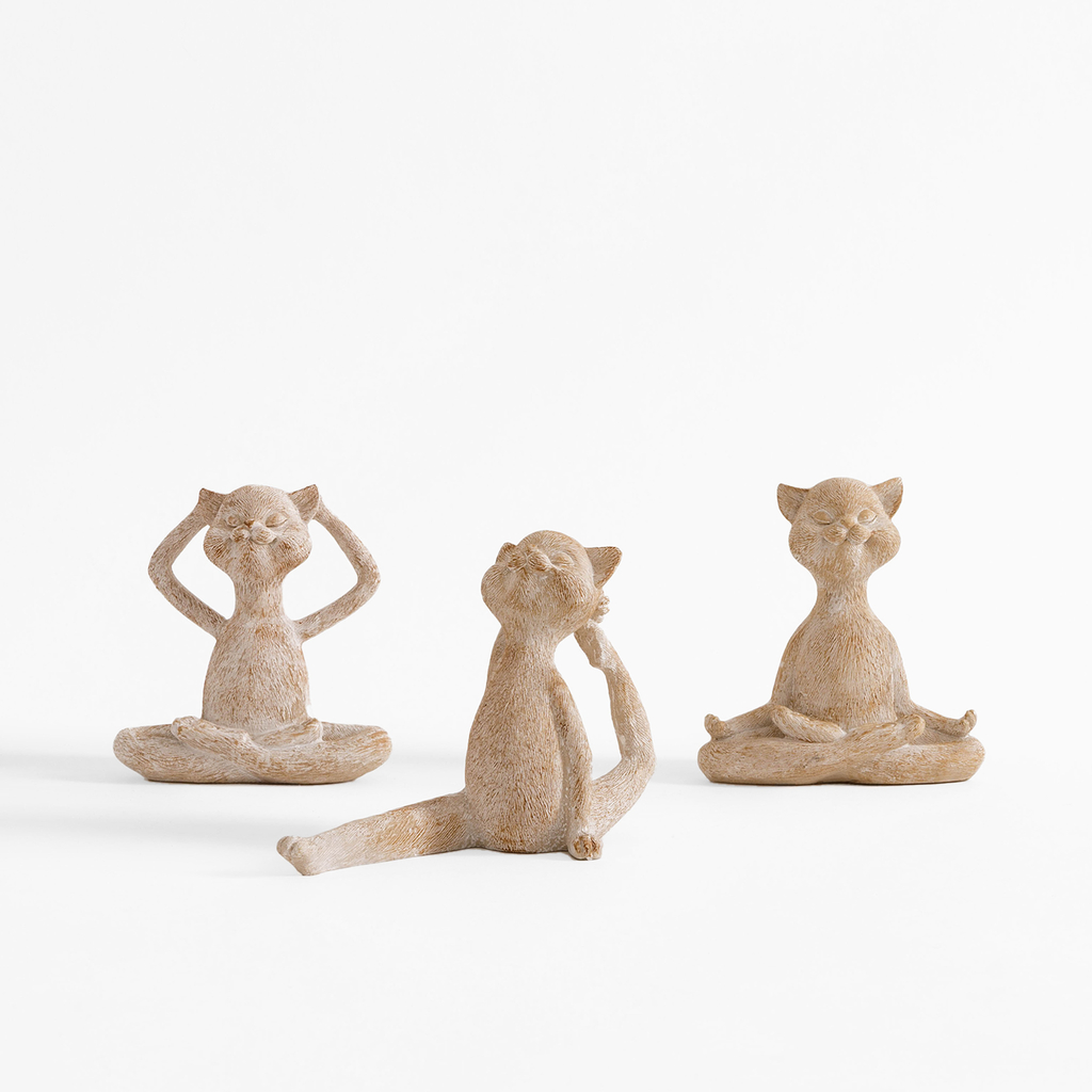 Dekoratívna figúrka, mačka, 14 cm, MIX