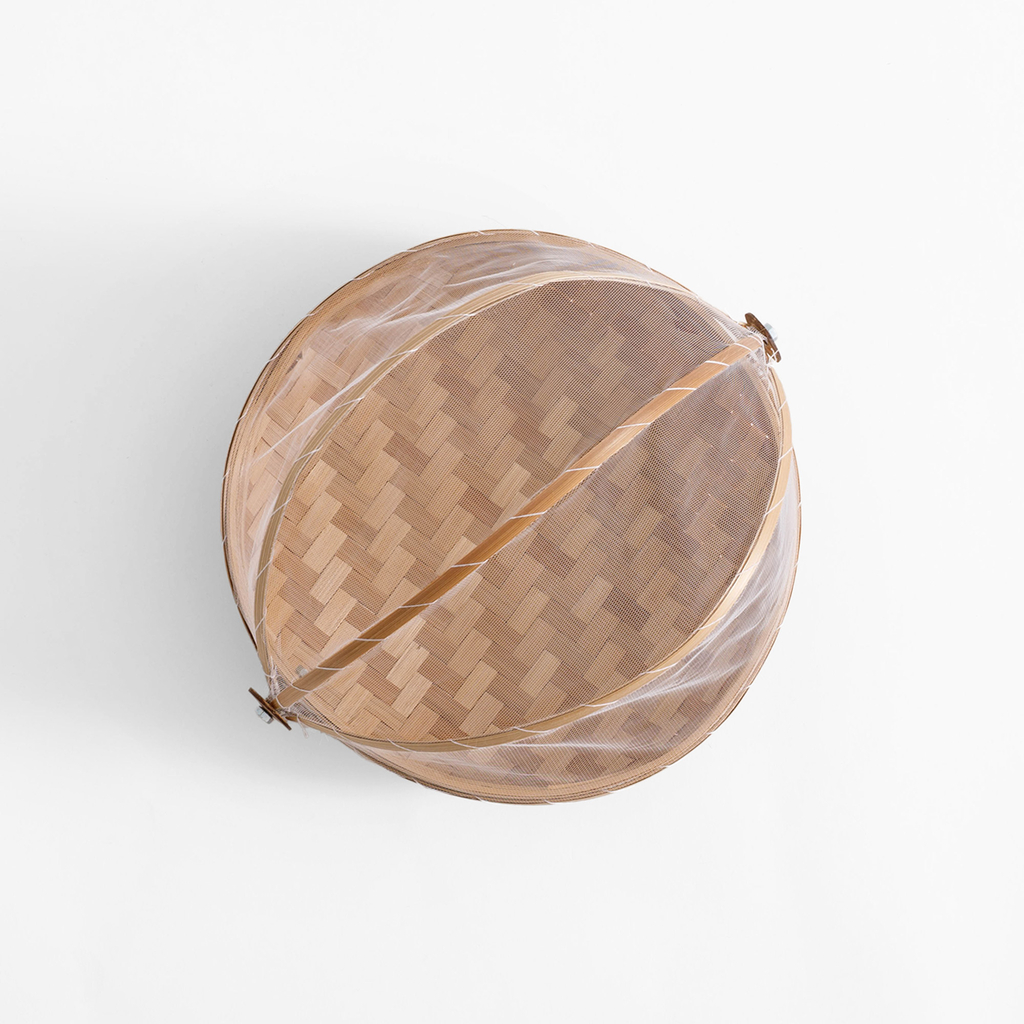 Košík s moskytiérou, bambusový 25 cm