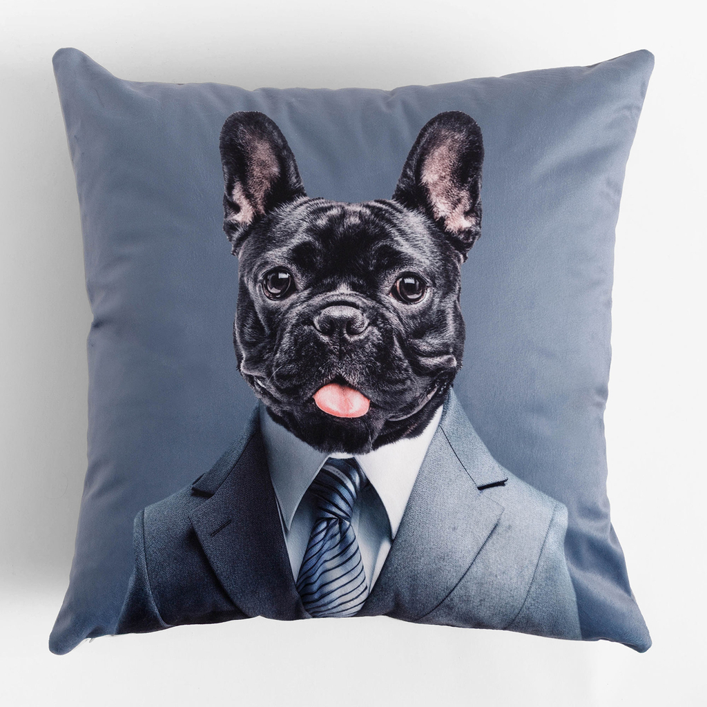 Dekoračný vankúš PES francúzsky buldog 50x50 cm