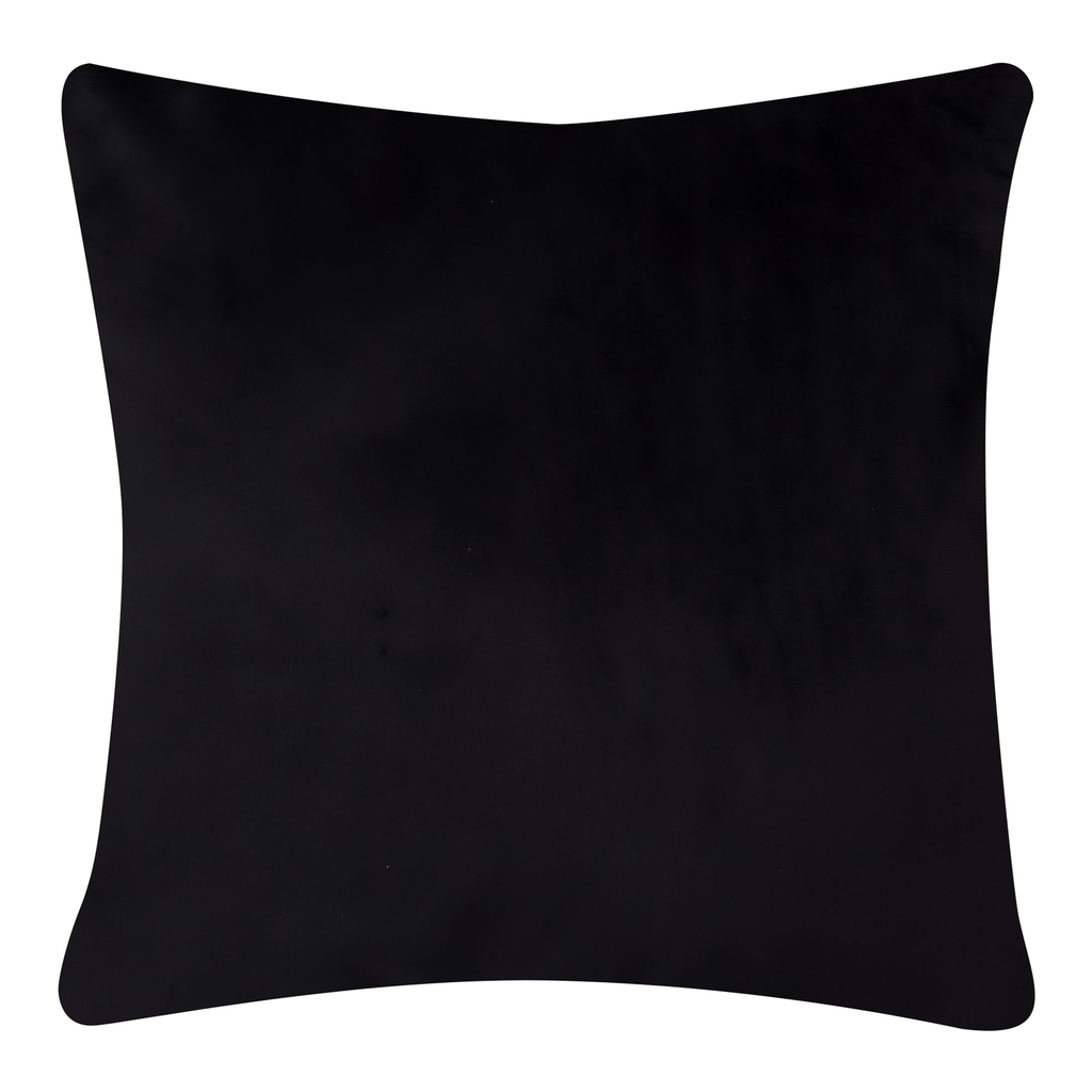 Velúrová obliečka na vankúš čierna SIENNA 45x45 cm