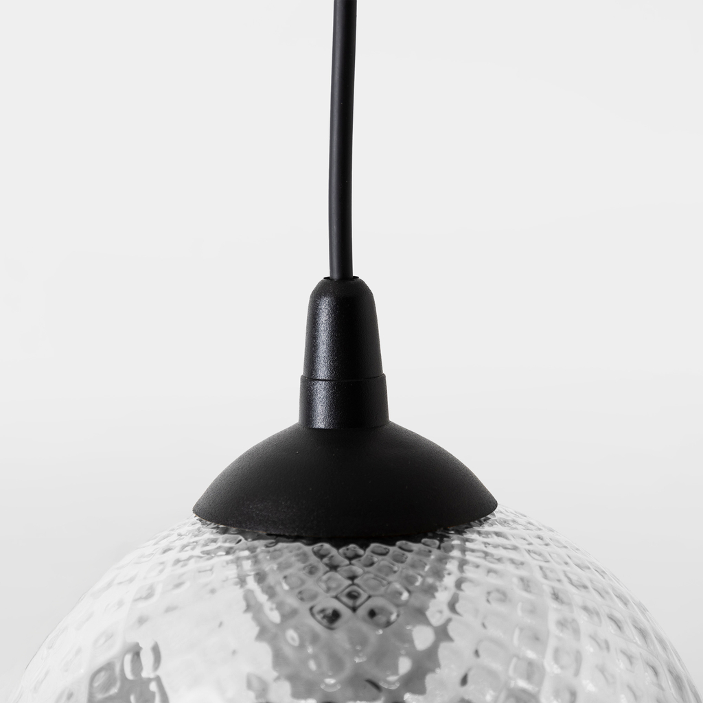 Závesné svietidlo s transparentným tienidlom MIX fi 18 cm