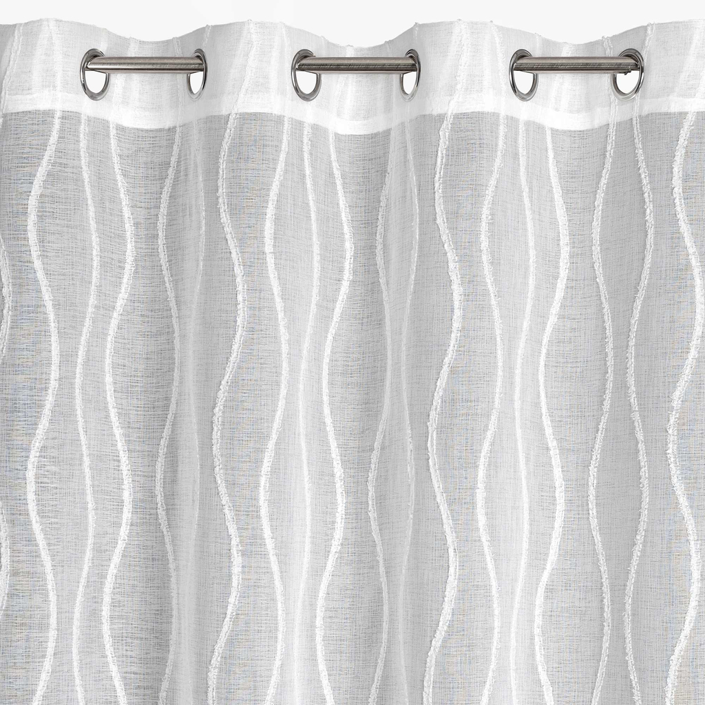 Záclona na bielych priechodkách FELICIA 140x250 cm
