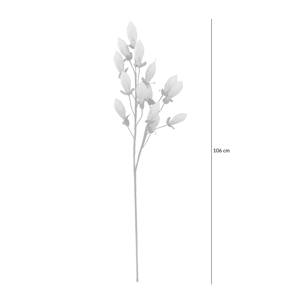 Grafika poglądowa - sztuczny kwiat z pąkami CREAM 106 cm.