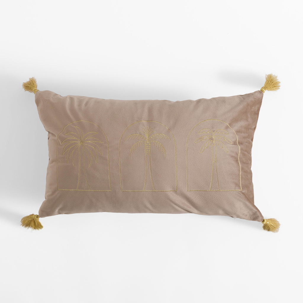 Dekoračná obliečka na vankúš tmavobéžová DJERBA 30x50 cm