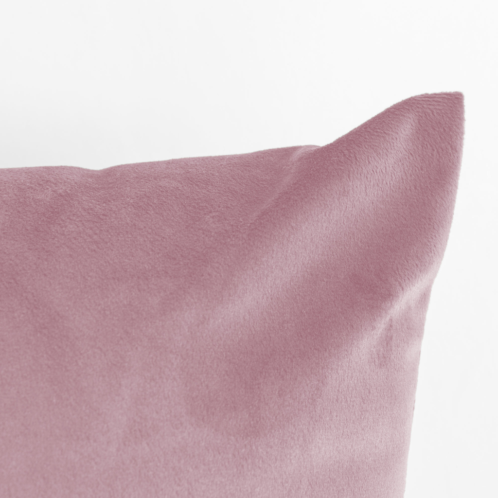 Dekoračný velúrový vankúš ružový VELVIO 45x45 cm