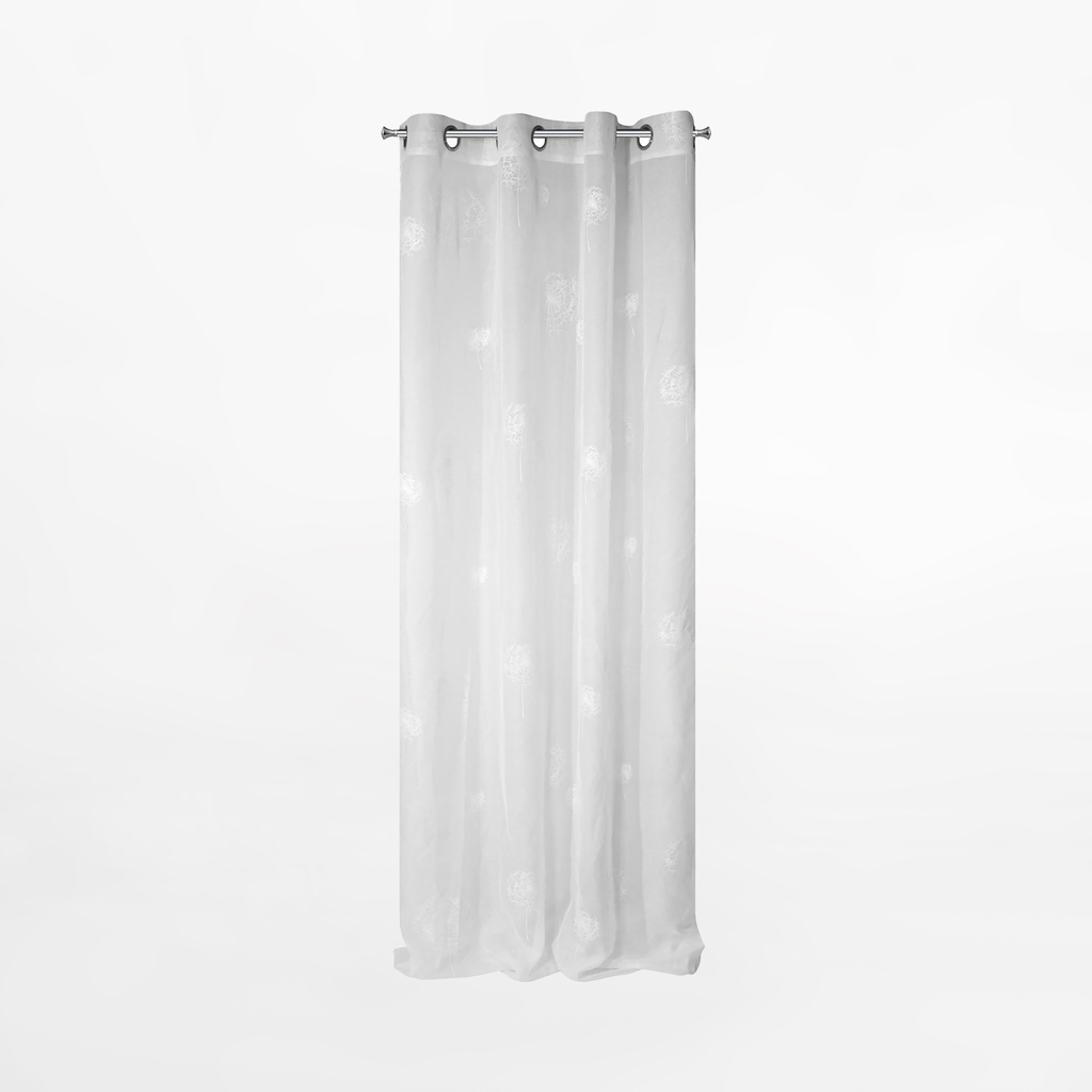 Záclona s priechodkami biela SABINE 140x250 cm