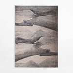 Koberec s abstraktným vzorom KERY, béžovo-sivý, 120x170 cm