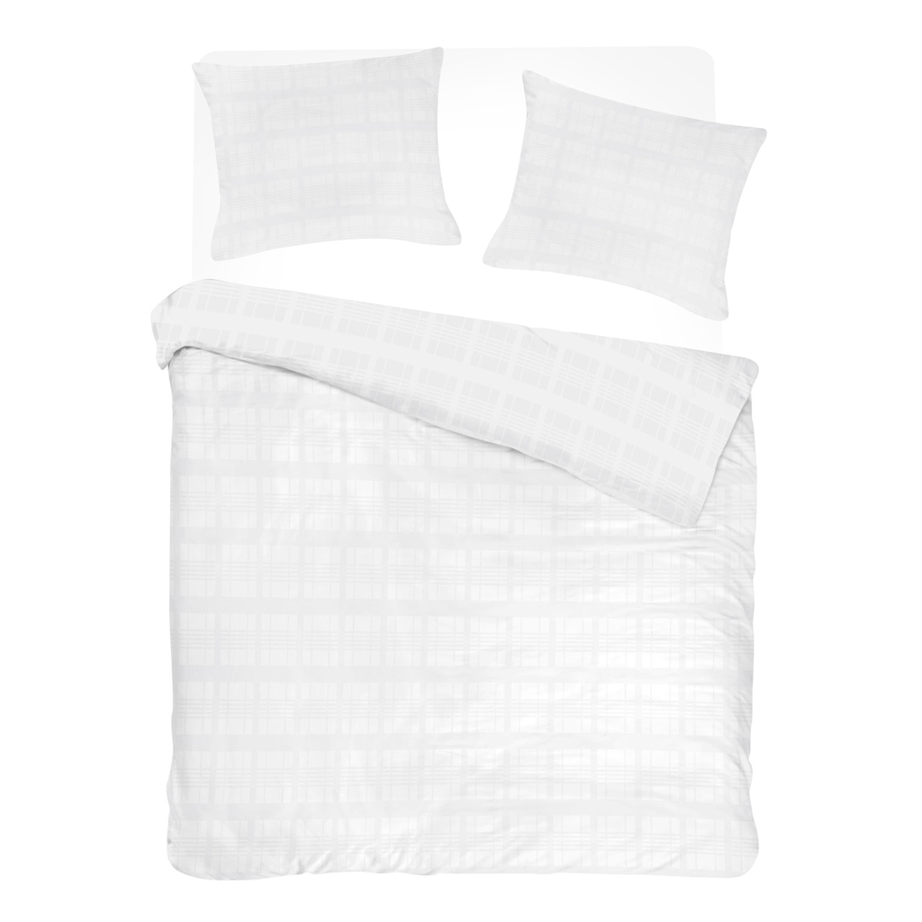 Posteľná bielizeň MARSELA z bavlneného saténu biela 160x200 cm