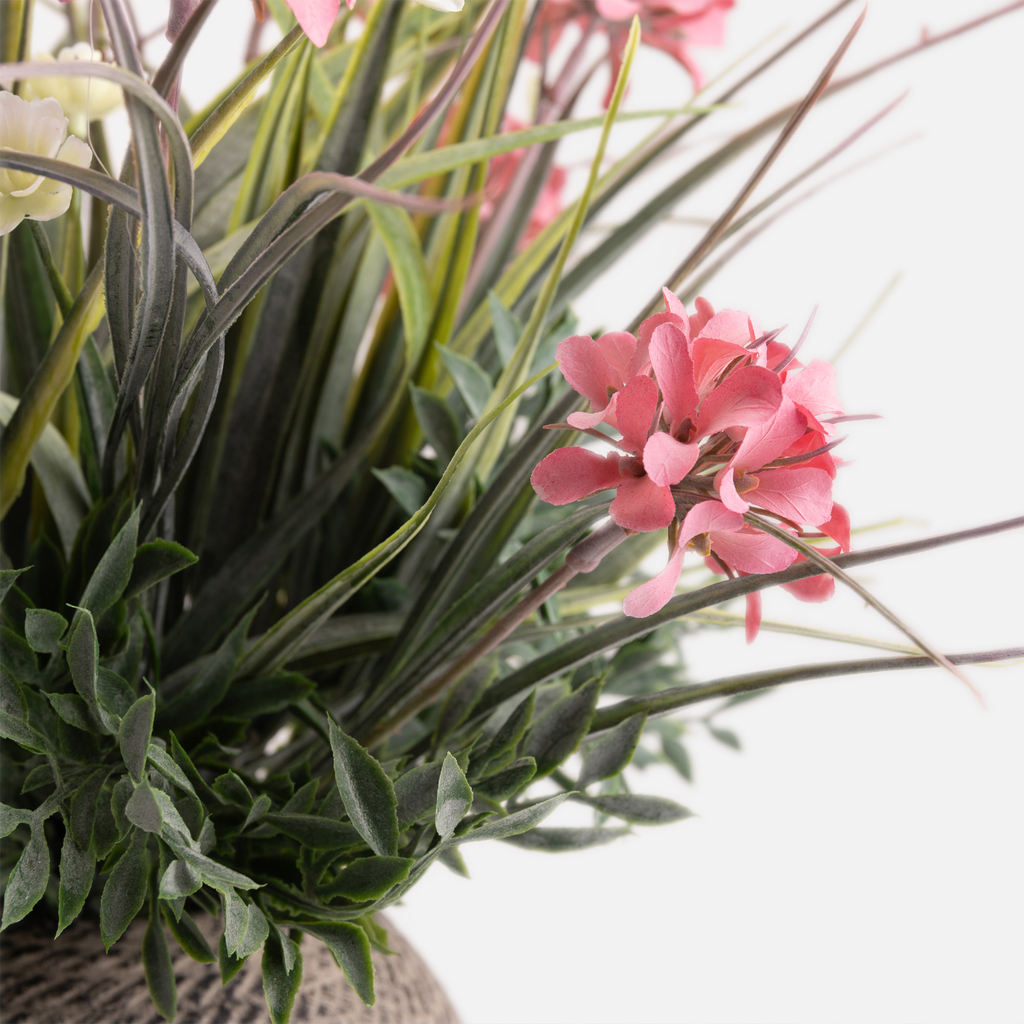 Umelý kvet v kvetináči vo fialovej farbe 35 cm