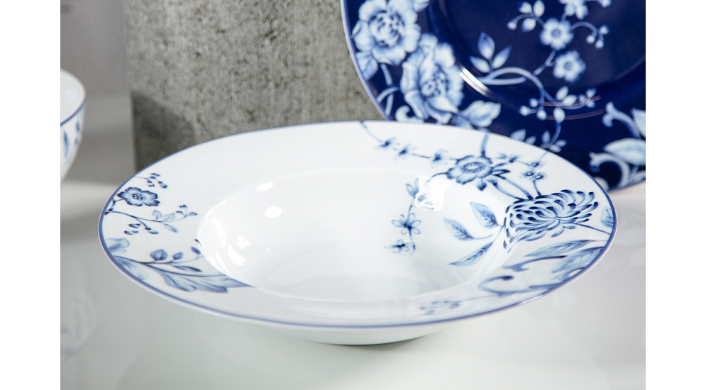 Hlboký tanier EVIA BLUE porcelán Bogucice 23,5 cm
