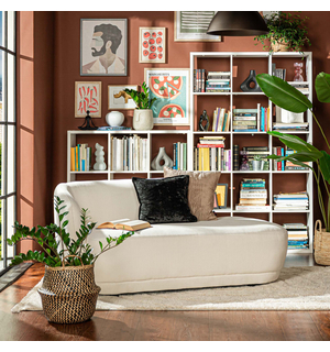 Regál MAURO 107,2x107,2 cm biely