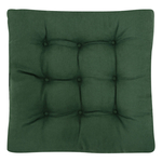 Tmavozelený sedák na stoličku SUGAR 40 x 40 cm