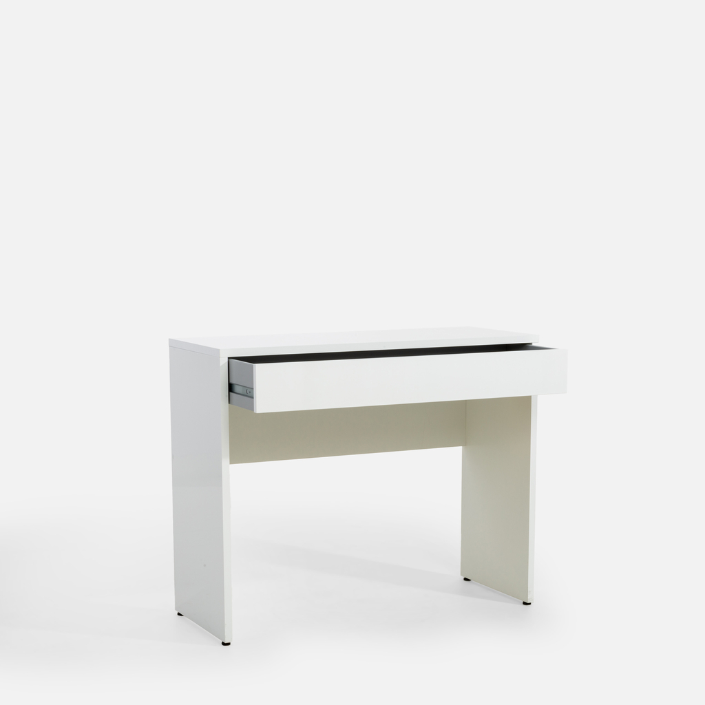 Konzola so zásuvkou ESPRESSO biela lesklá