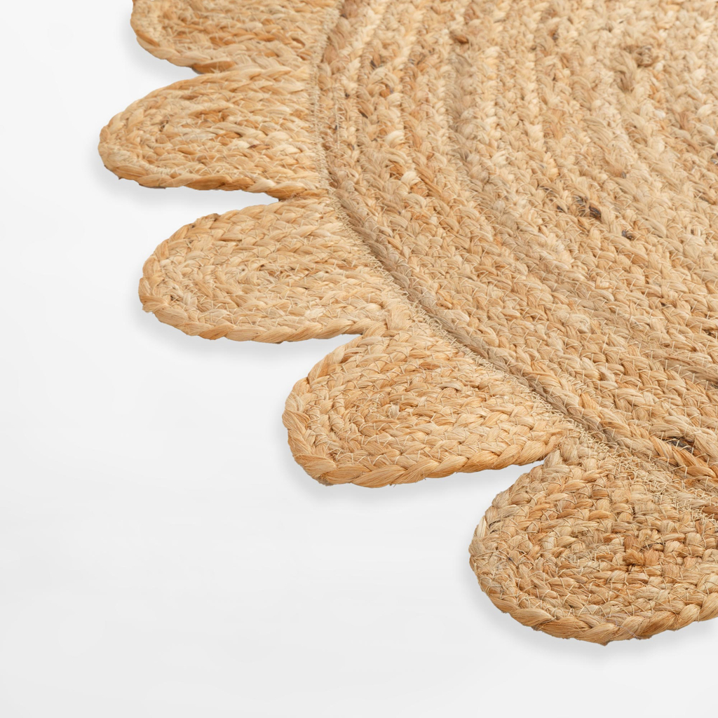 Okrúhly jutový koberec BRUGA 100 cm