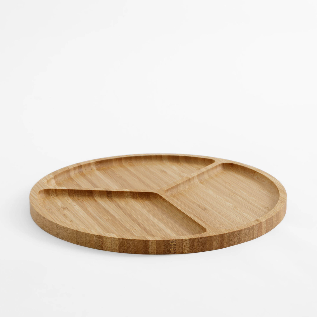 Bambusová doska na servírovanie občerstvenia 30 cm