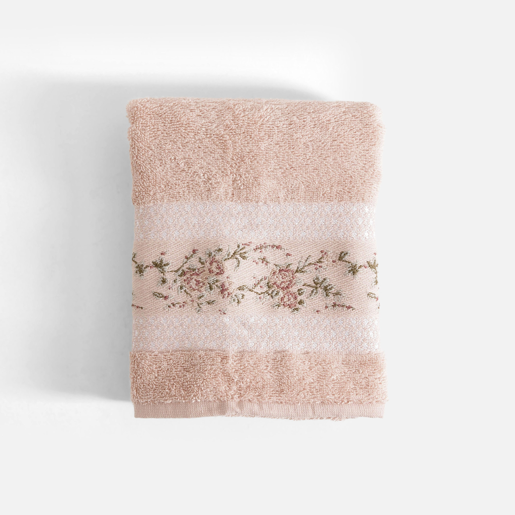 Bavlnený uterák v púdrovo ružovej farbe PROVENCE 50x90 cm