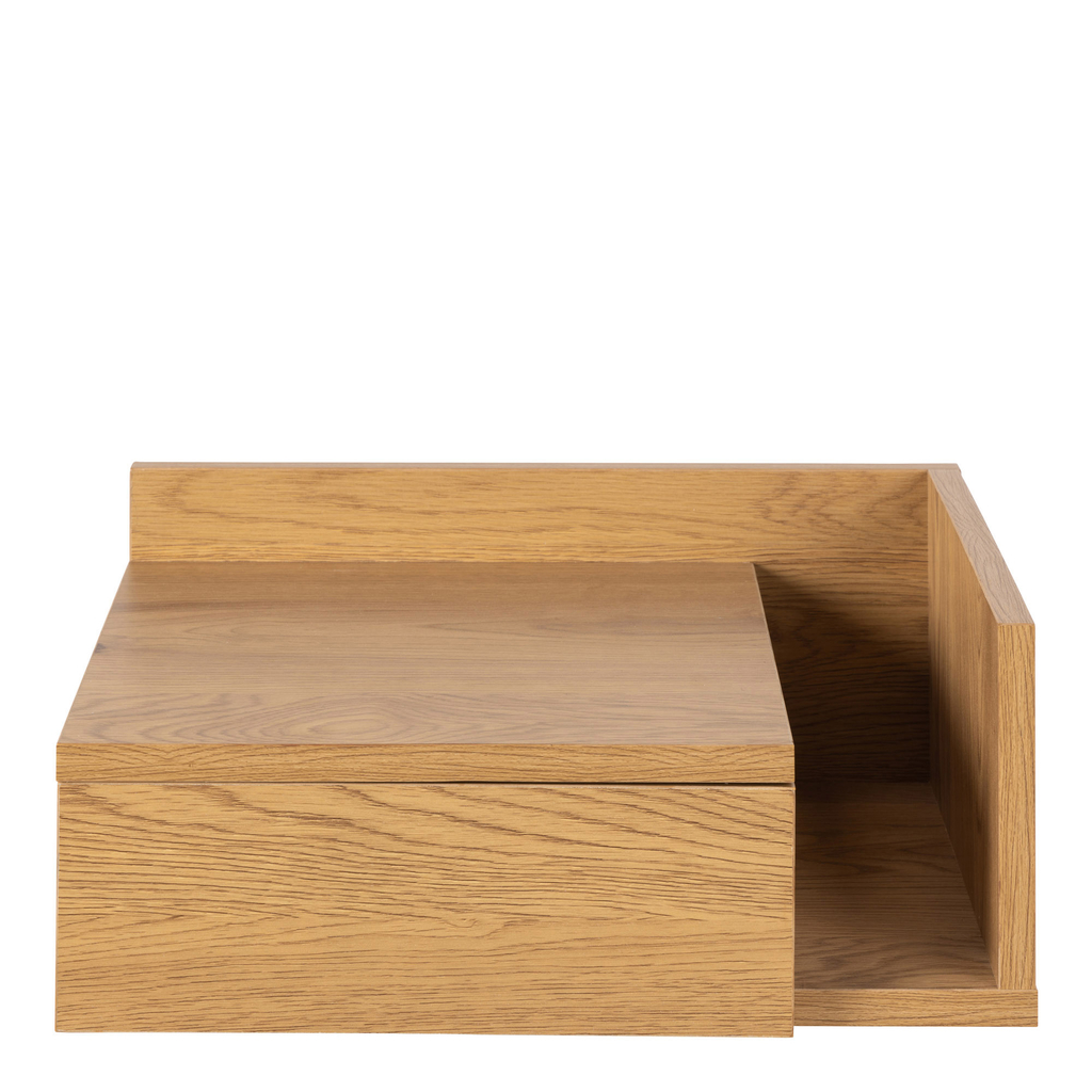 Závesný nočný stolík KASPIAN so zásuvkou divoký dub