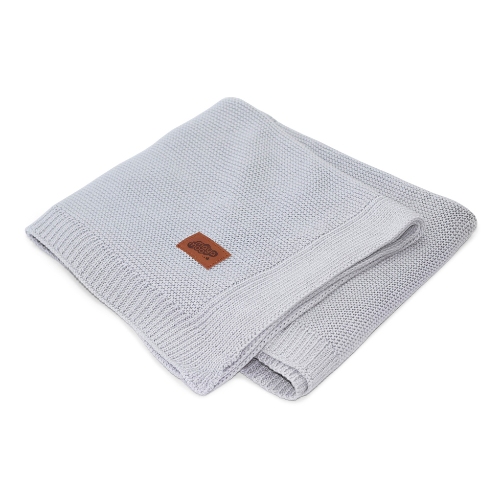 Detská deka bambusová sivá MAYA MOO 80x100 cm