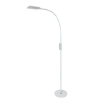 Biela stojaca LED lampa s manuálnym a diaľkovým ovládaním