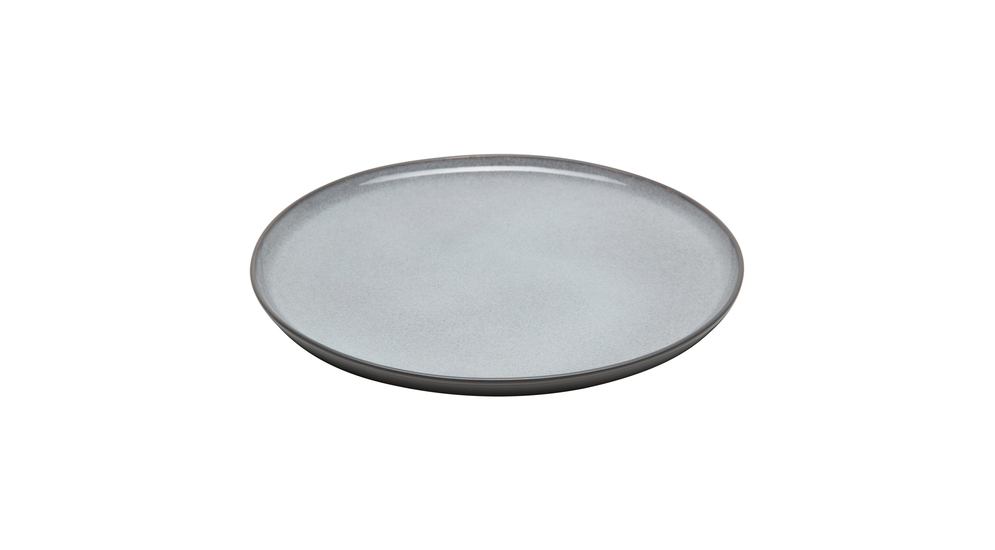 Plytký keramický tanier ZUZE sivý 27 cm