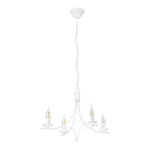 Závesný retro luster LUCY biely