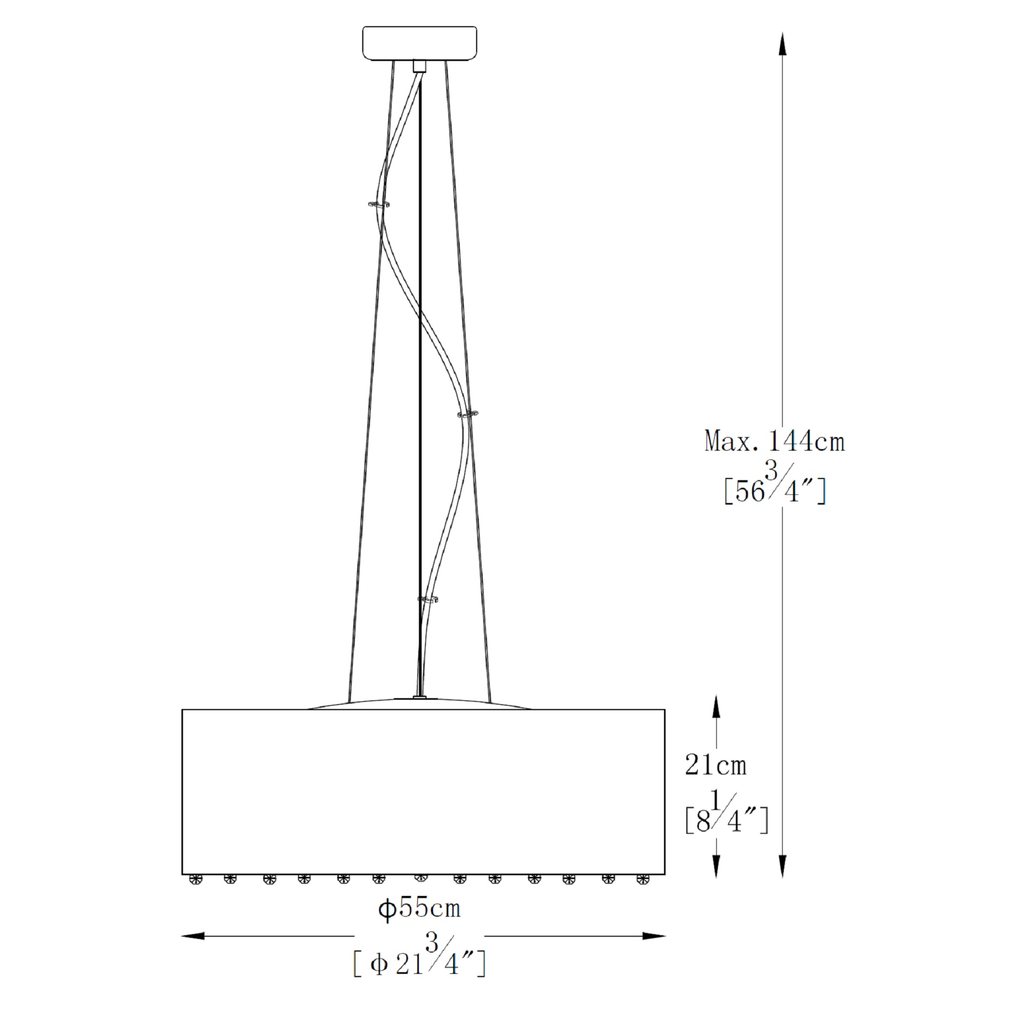 Závesné svietidlo BLINK P0173-07W