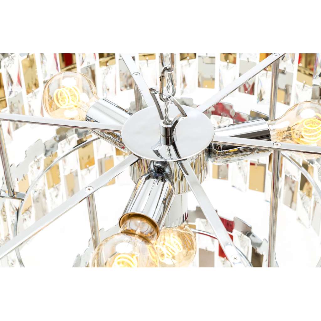 Zlatý luster ANZIO 49 cm