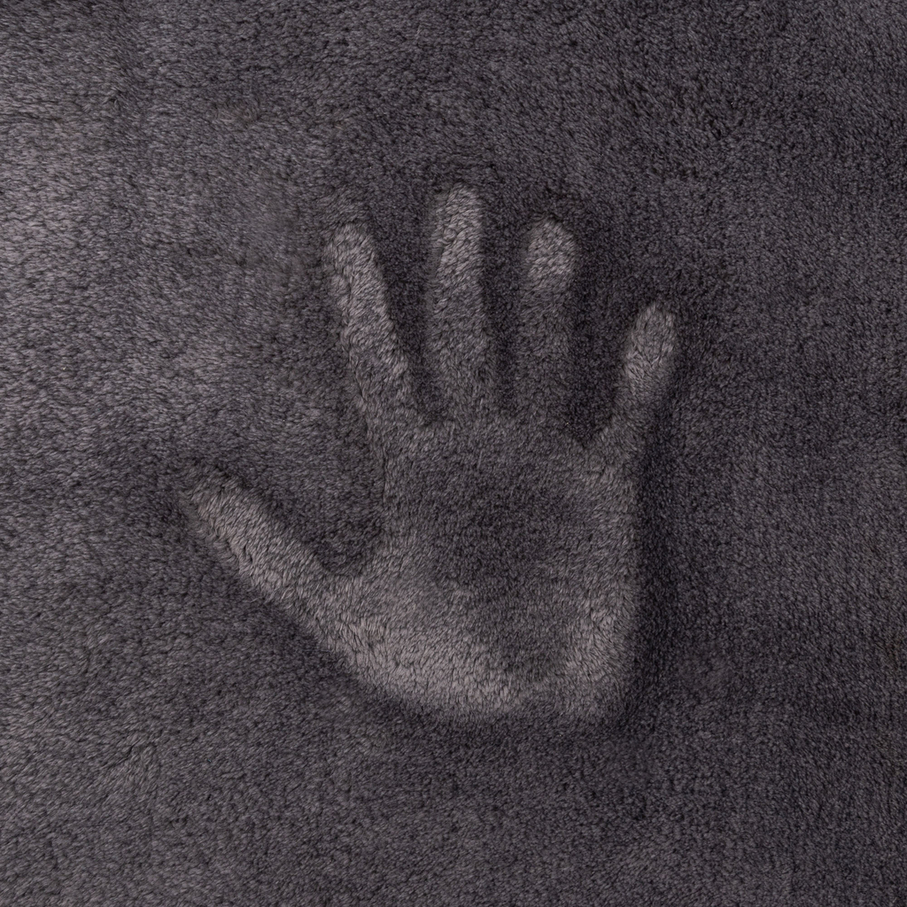 Koberec sivý kožušinka SITE 80 x 150 cm