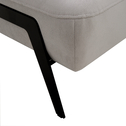Rohová sedačka moderná sivá CESAR ľavá