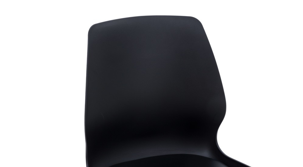 Jedálenská stolička čierna eko koža GOJA