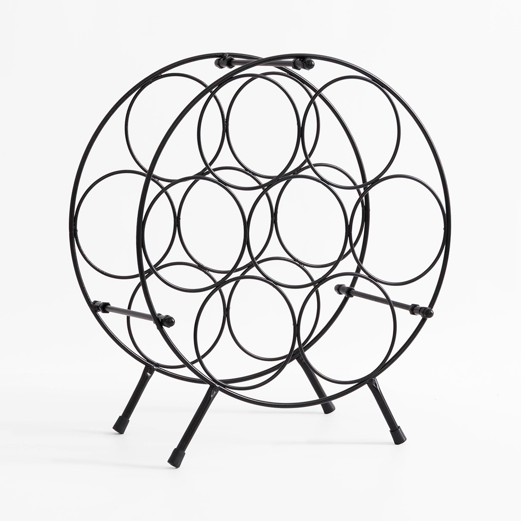 Stojan na víno kovový, na 7 fliaš