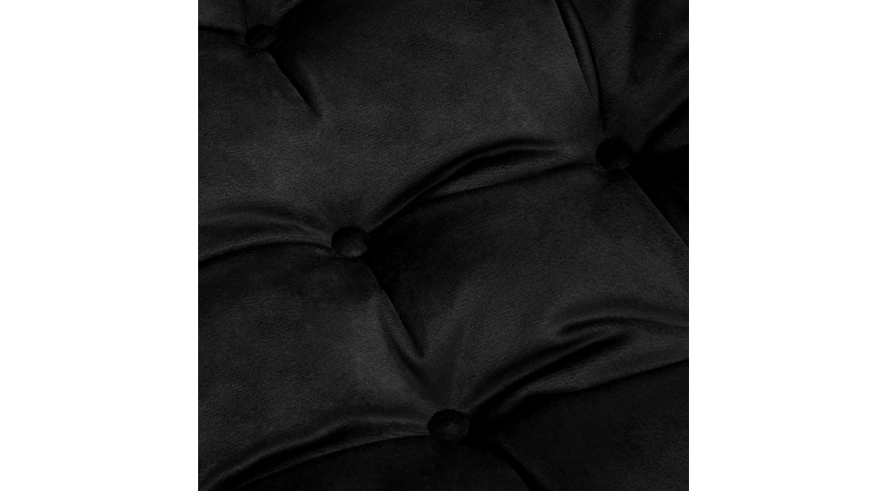 Čierny sedák na stoličku VELVIO 40x40 cm