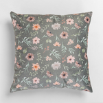 Kvetinová dekoratívna obliečka na vankúš DAISY zelená 45 x45 cm